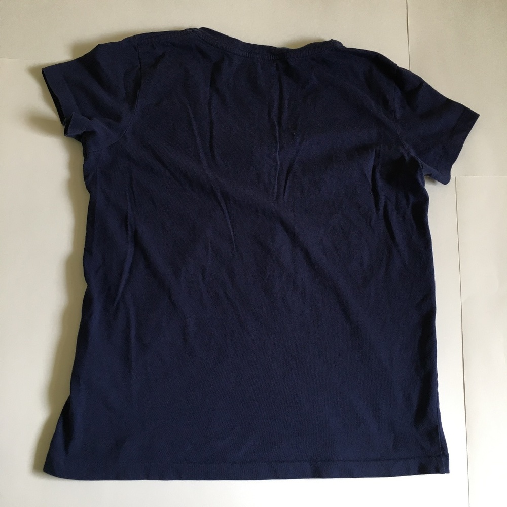 Polo Ralph Lauren women's blue V-neck T-shirt. Size S. - Picture 7 of 9